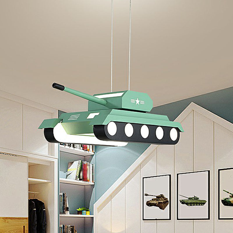 Modern Style Tank LED Suspension Lighting Acrylic Nursery Chandelier - Rebooters