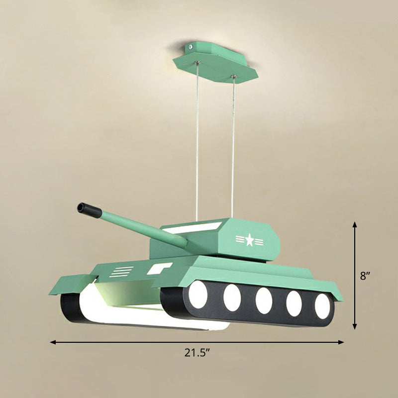Modern Style Tank LED Suspension Lighting Acrylic Nursery Chandelier - Rebooters