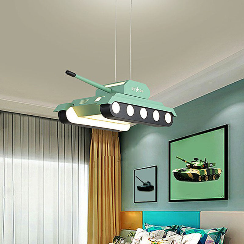Modern Style Tank LED Suspension Lighting Acrylic Nursery Chandelier - Rebooters
