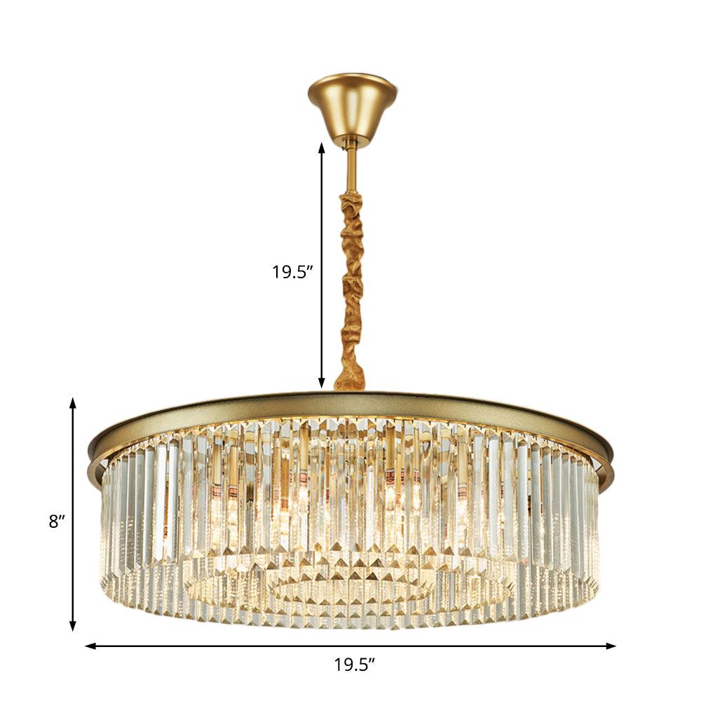 6/12 Lights Dining Room Chandelier Contemporary Brass Flush Mount - Rebooters