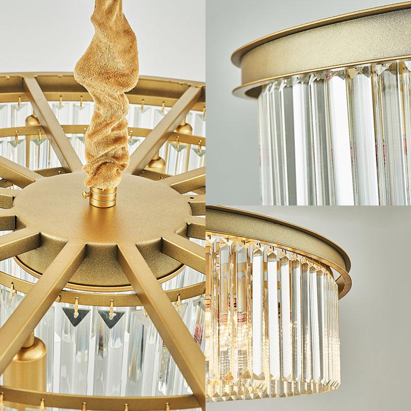 6/12 Lights Dining Room Chandelier Contemporary Brass Flush Mount - Rebooters