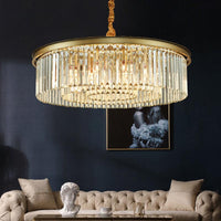 6/12 Lights Dining Room Chandelier Contemporary Brass Flush Mount - Rebooters