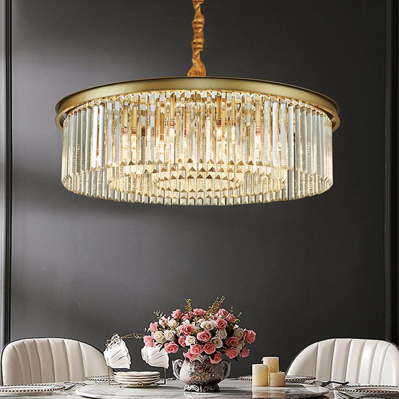 6/12 Lights Dining Room Chandelier Contemporary Brass Flush Mount - Rebooters