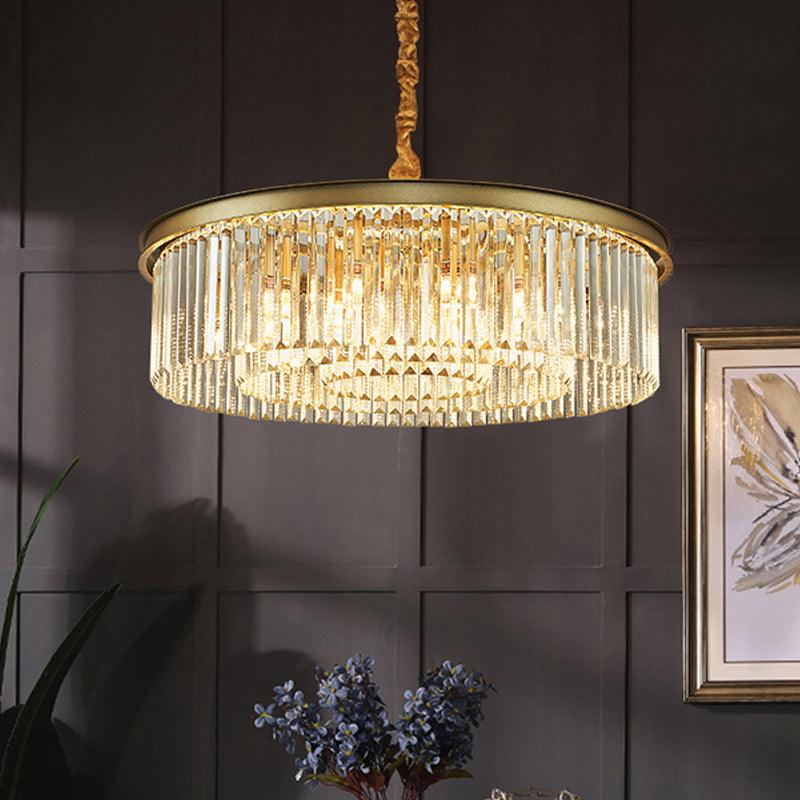 6/12 Lights Dining Room Chandelier Contemporary Brass Flush Mount - Rebooters