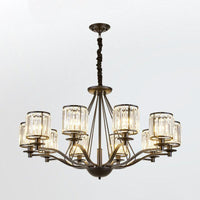 Bedroom Chandelier Light Contemporary Black Ceiling Lamp - Rebooters
