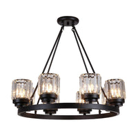 3/6/8 Lights Bedroom Chandelier Lighting Contemporary Black - Rebooters