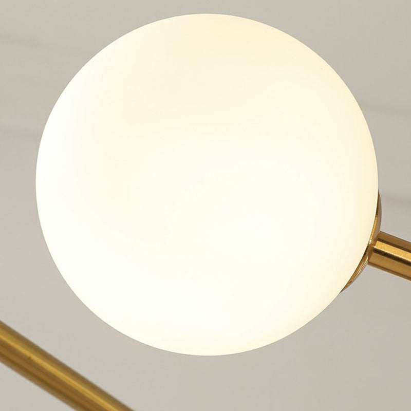 Brass Finish Molecule Chandelier Simplicity 8 Bulbs Light - Rebooters
