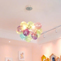 Balloons Kids Bedroom Chandelier Multicolored Glass Lamp - Rebooters
