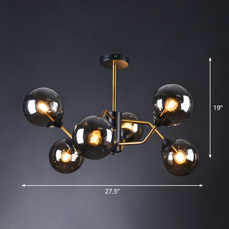 Postmodern Molecule Chandelier Light Glass Living Room Lamp - Rebooters