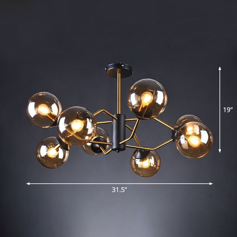 Postmodern Molecule Chandelier Light Glass Living Room Lamp - Rebooters