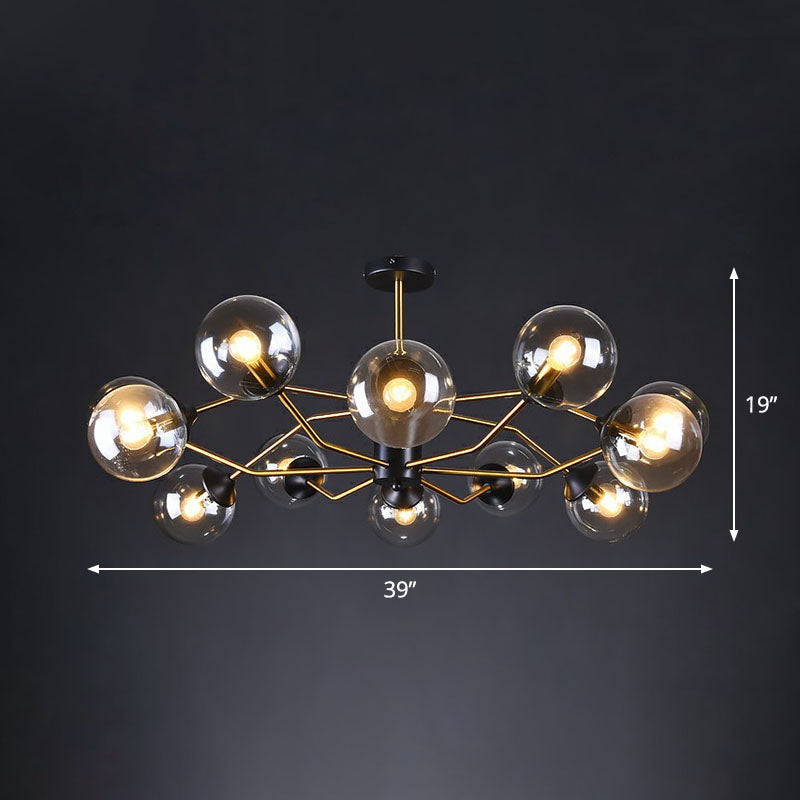 Postmodern Molecule Chandelier Light Glass Living Room Lamp - Rebooters