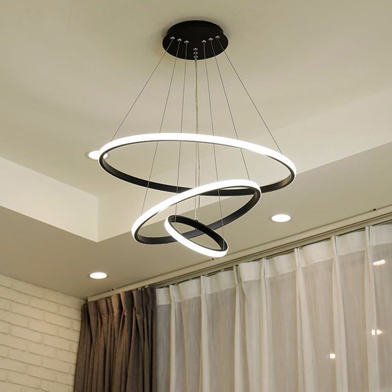 Circular LED Ceiling Suspension Lamp Minimalism Chandelier - Rebooters