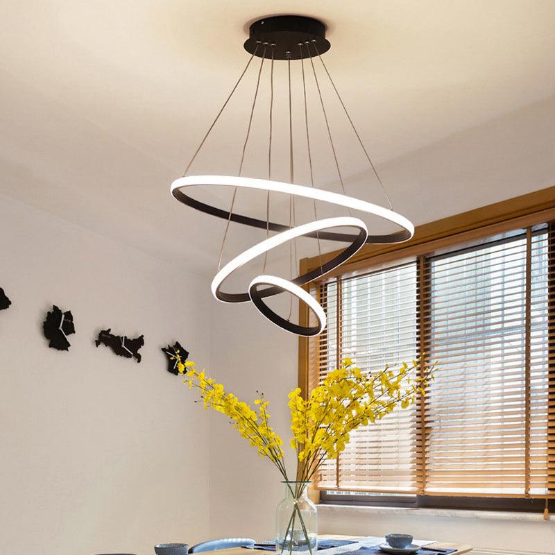 Circular LED Ceiling Suspension Lamp Minimalism Chandelier - Rebooters