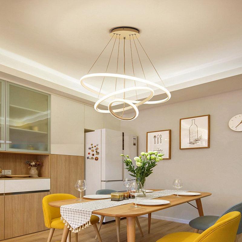 Circular LED Ceiling Suspension Lamp Minimalism Chandelier - Rebooters