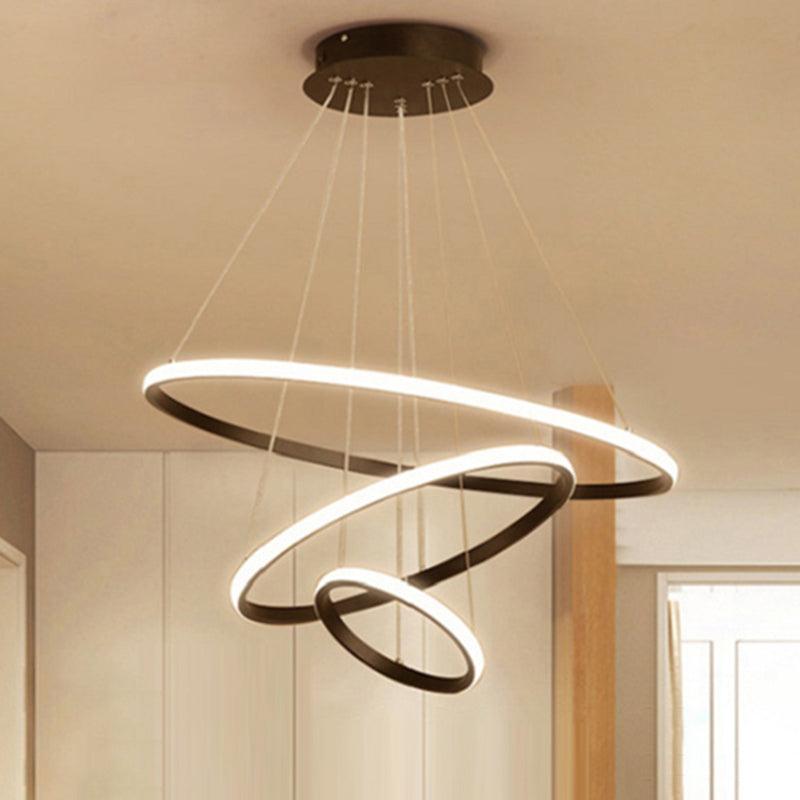 Circular LED Ceiling Suspension Lamp Minimalism Chandelier - Rebooters