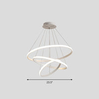 Acrylic Loop LED Pendant Light Simplicity Chandelier - Rebooters