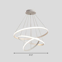 Acrylic Loop LED Pendant Light Simplicity Chandelier - Rebooters