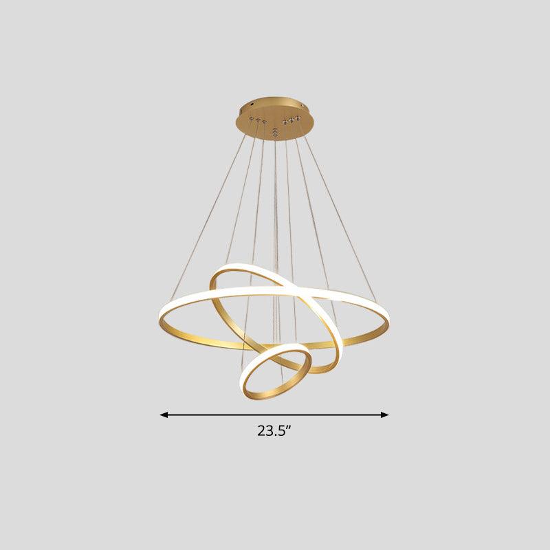 Acrylic Loop LED Pendant Light Simplicity Chandelier - Rebooters