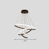 Acrylic Loop LED Pendant Light Simplicity Chandelier - Rebooters