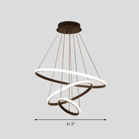 Acrylic Loop LED Pendant Light Simplicity Chandelier - Rebooters