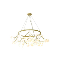 45-Bulb Living Room Chandelier Artistic Golden Pendant Lamp - Rebooters