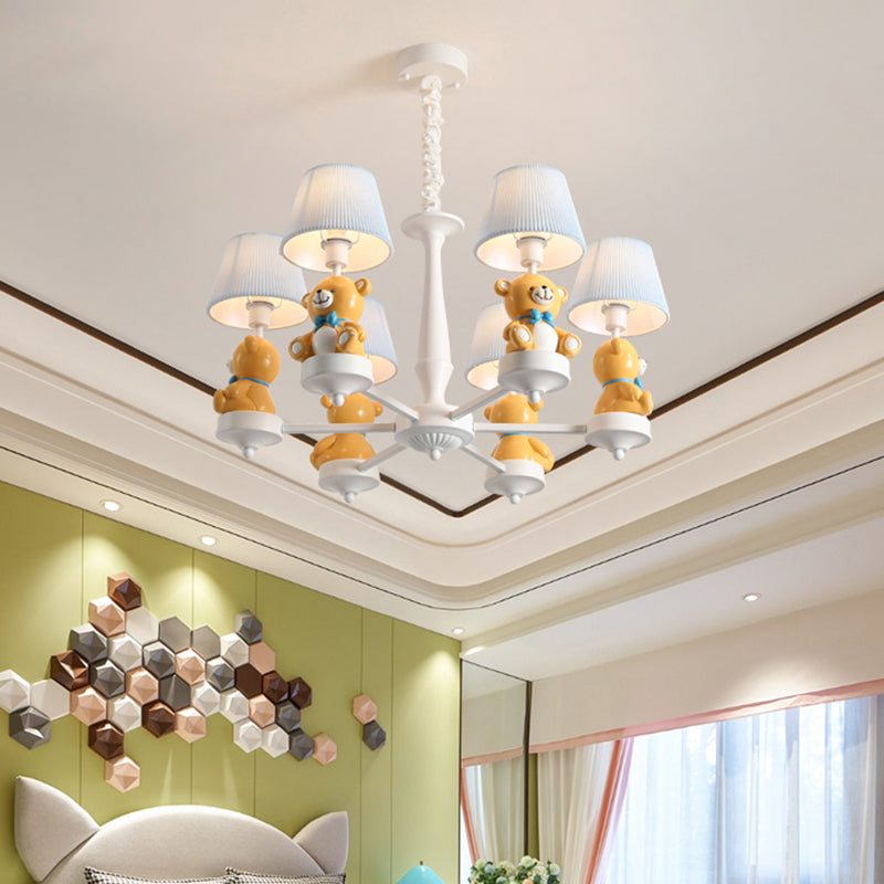 Yellow Bear Toy Chandelier Cartoon Resin Suspension Light - Rebooters