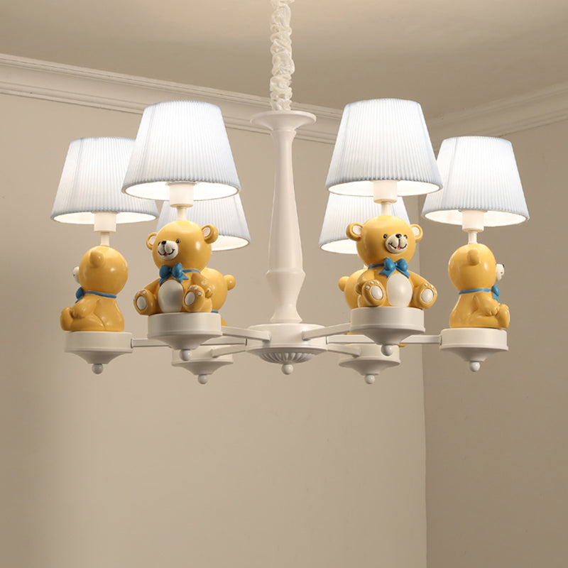 Yellow Bear Toy Chandelier Cartoon Resin Suspension Light - Rebooters