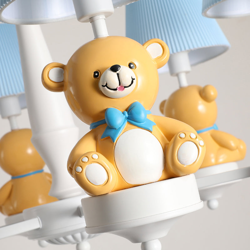 Yellow Bear Toy Chandelier Cartoon Resin Suspension Light - Rebooters