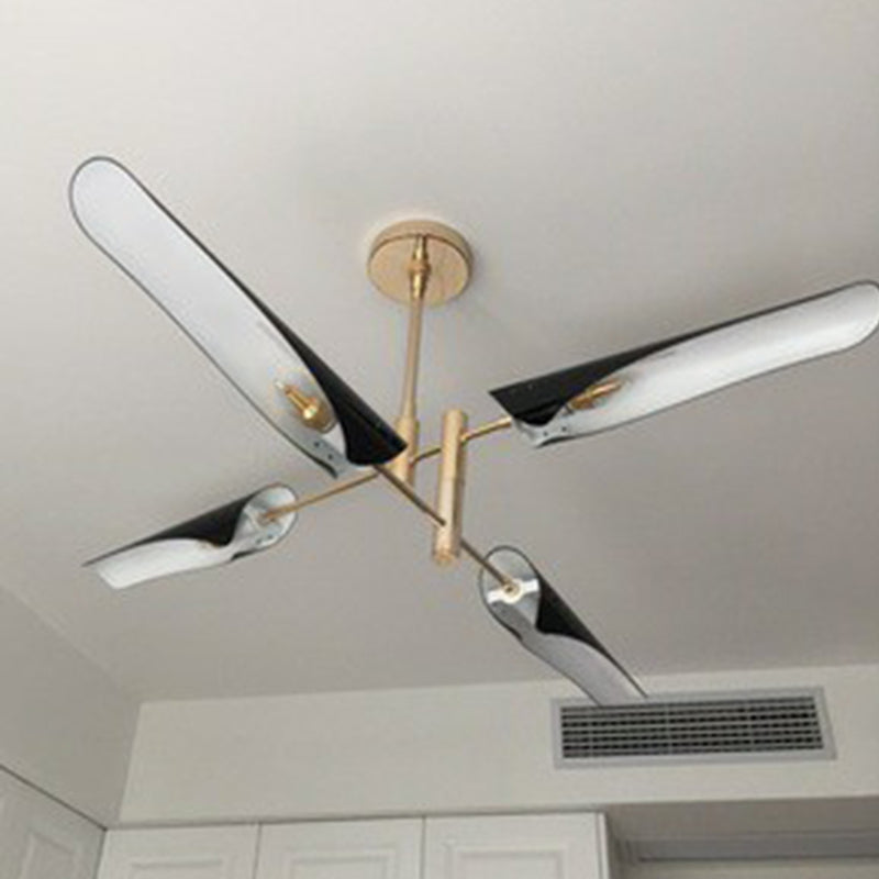 Metal Tiers Adjustable Chandelier Postmodernism Suspension Pendant Light for Living Room - Rebooters