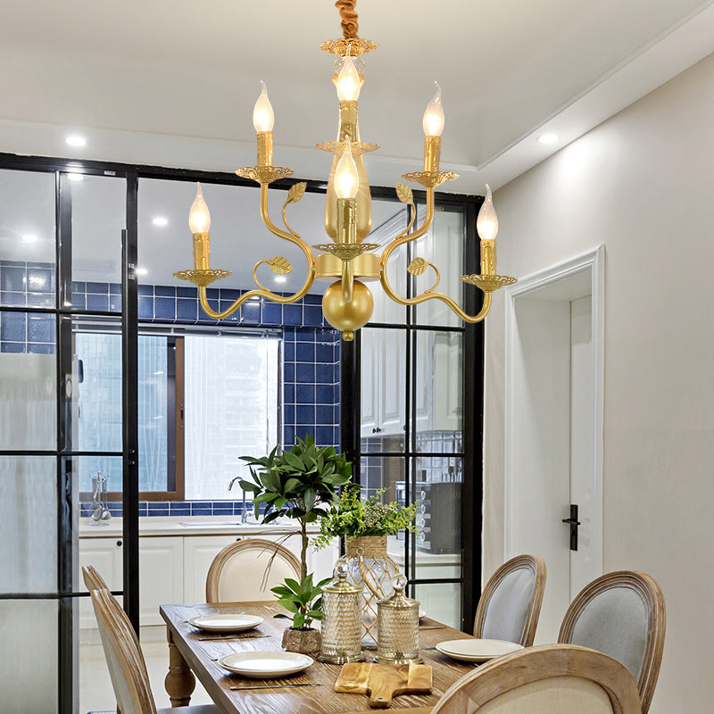 5/12/16 Lights Metal Pendant Chandelier Rustic Black Gold Fixture - Rebooters