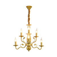 5/12/16 Lights Metal Pendant Chandelier Rustic Black Gold Fixture - Rebooters