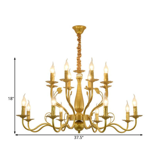 5/12/16 Lights Metal Pendant Chandelier Rustic Black Gold Fixture - Rebooters