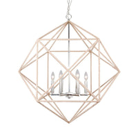 4 Heads Dining Room Hanging Chandelier Contemporary Beige Ceiling Pendant Light - Rebooters