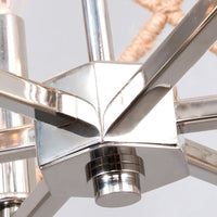 4 Heads Dining Room Hanging Chandelier Contemporary Beige Ceiling Pendant Light - Rebooters