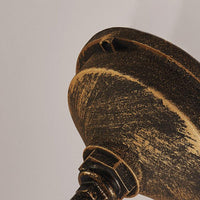 8 Heads Chandelier Light Fixture Steampunk Style Pipe Metal Hanging Lamp in Rust - Rebooters