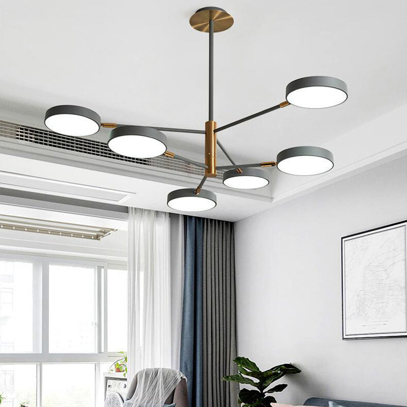 Rotatable Metal Branch Hanging Lamp Simplicity LED Chandelier - Rebooters