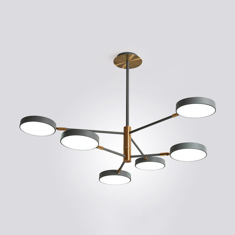 Rotatable Metal Branch Hanging Lamp Simplicity LED Chandelier - Rebooters