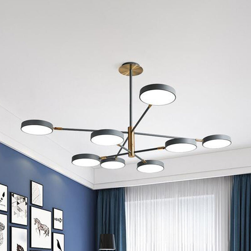 Rotatable Metal Branch Hanging Lamp Simplicity LED Chandelier - Rebooters