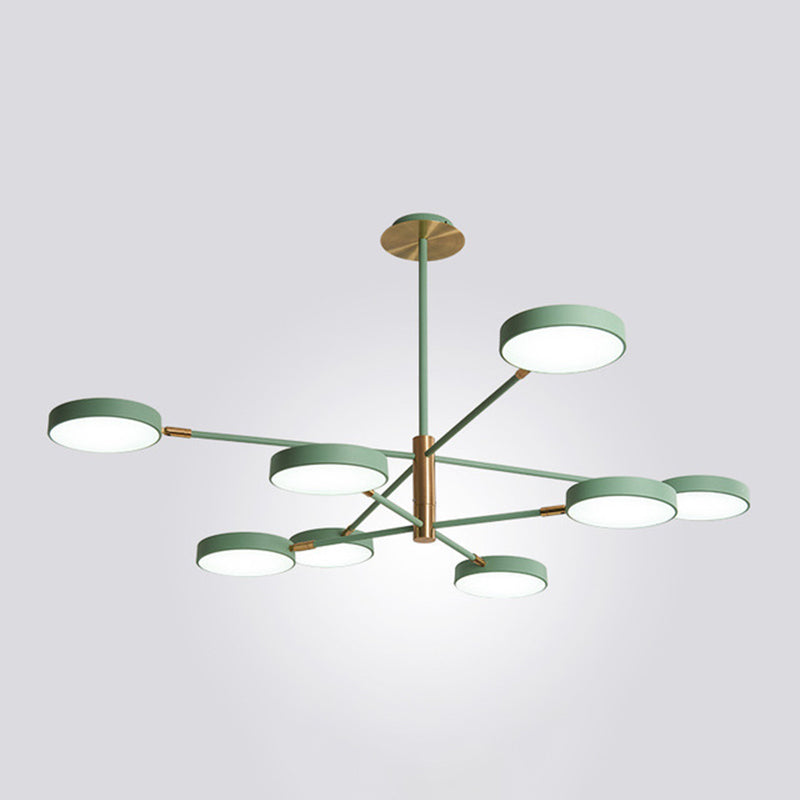 Rotatable Metal Branch Hanging Lamp Simplicity LED Chandelier - Rebooters