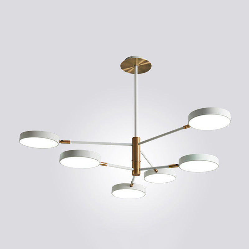 Rotatable Metal Branch Hanging Lamp Simplicity LED Chandelier - Rebooters