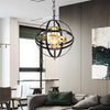 Globe Metal Hanging Lamp Traditional 1 Light Dining Room Pendant - Rebooters