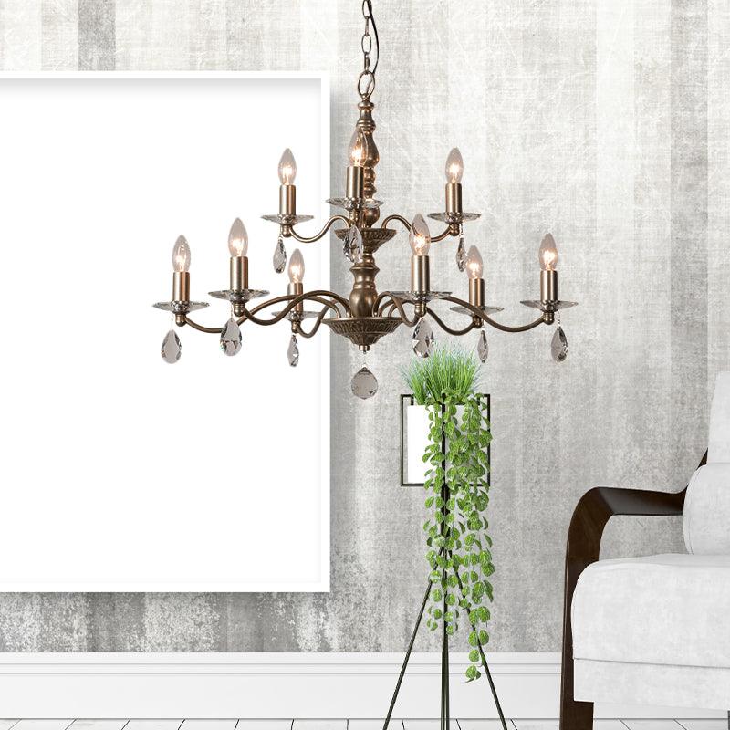 9/12/15 Lights Ceiling Light Country Candle Metal Chandelier - Rebooters