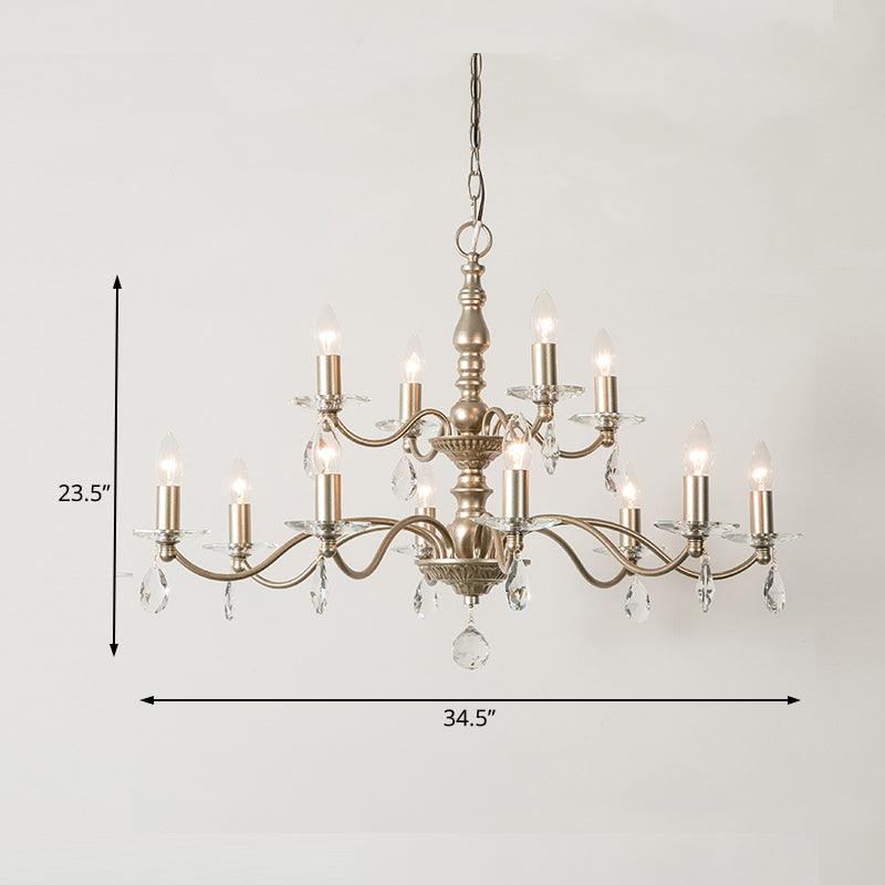 9/12/15 Lights Ceiling Light Country Candle Metal Chandelier - Rebooters