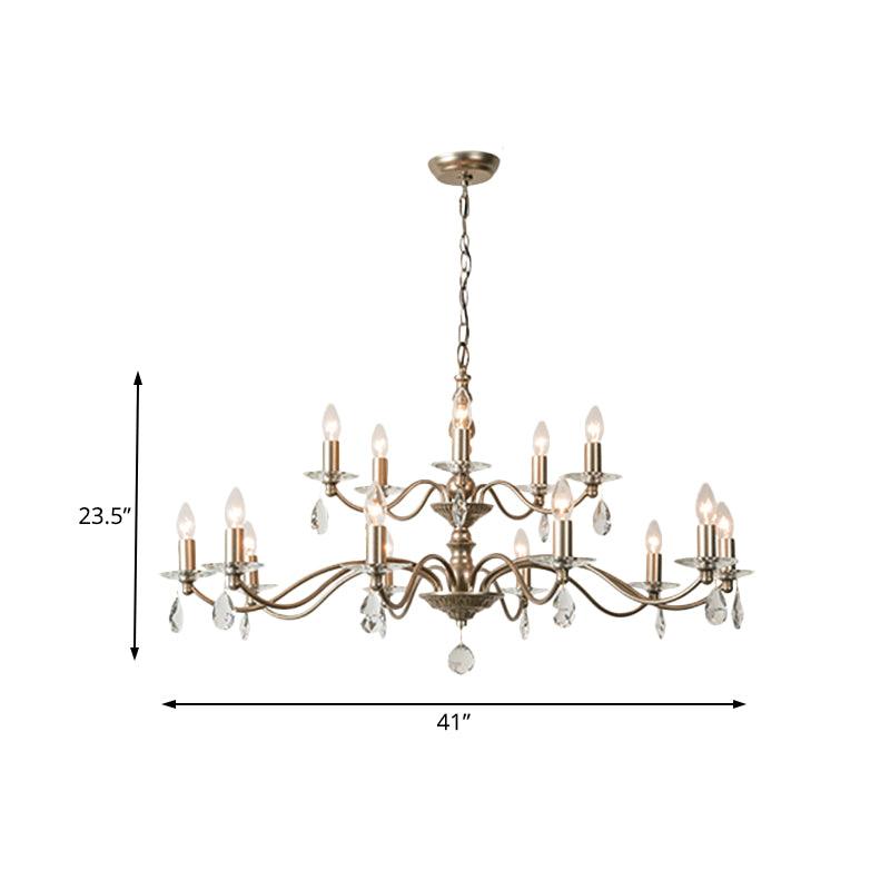 9/12/15 Lights Ceiling Light Country Candle Metal Chandelier - Rebooters