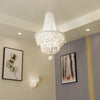 Jar Empire Chandelier Modern Wood 8 Bulbs Ceiling Light White - Rebooters