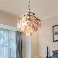 Modern Fountain Chandelier Lamp Shell 4 Heads Ceiling Light - Rebooters