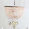 Bowl Pendant Chandelier Minimalist Crystal 3 Bulbs Distressed White Lamp - Rebooters