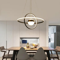 Ball and Ring Shaped Chandelier Minimalistic Acrylic Light - Rebooters