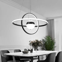 Ball and Ring Shaped Chandelier Minimalistic Acrylic Light - Rebooters