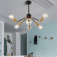 Abstract Metal Chandelier Lighting Modernist Multi Lights Gold Ceiling Lamp - Rebooters